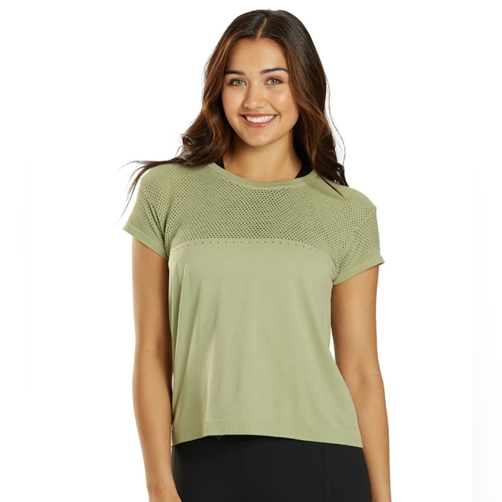 Varley Calloway Boxy Tee XS-2XS | Cropped Athleisure Tee Minimal Luxe Active Top